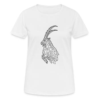 Capricorne - T-shirt respirant Femme - blanc - Devant - AI Model Female 172 dark (172cm)