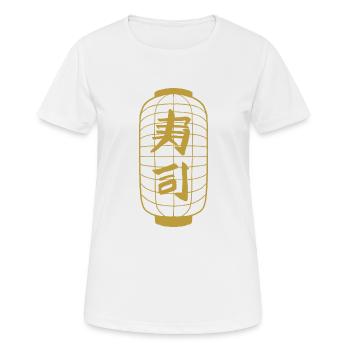 Laterne japanisch - Frauen T-Shirt atmungsaktiv - Weiß - Vorne - AI Model Female 172 dark (172cm)