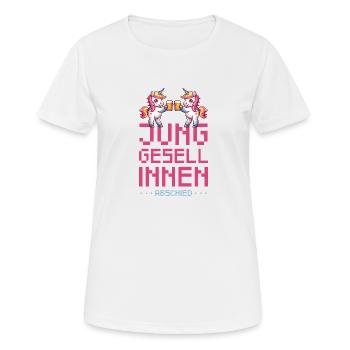 Unicorn Hen Party Party Jga - Women's Breathable T-Shirt - white - Front - AI Model Female 172 dark (172cm)