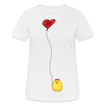 Poulet - T-shirt respirant Femme - blanc - Devant - AI Model Female 172 dark (172cm)