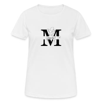 MOM Mama und Kind Liebe - Frauen T-Shirt atmungsaktiv - Weiß - Vorne - AI Model Female 172 dark (172cm)