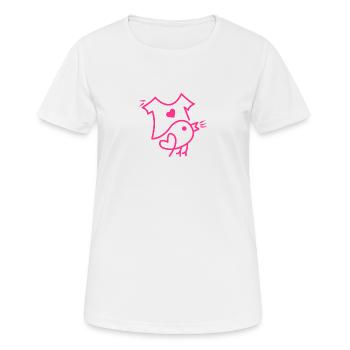 Kids Tweet - Frauen T-Shirt atmungsaktiv - Weiß - Vorne - AI Model Female 172 dark (172cm)
