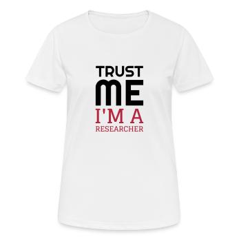 Researcher Research Forscher Chercheur Recherche - Women's Breathable T-Shirt - white - Front - AI Model Female 172 dark (172cm)