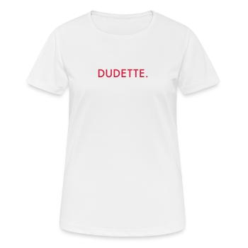 Duos - T-shirt respirant Femme - blanc - Devant - AI Model Female 172 dark (172cm)