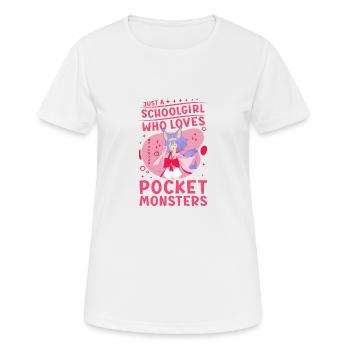 Cute Japanese Manga Women Girls Gift Otaku Kawaii - Frauen T-Shirt atmungsaktiv - Weiß - Vorne - AI Model Female 172 dark (172cm)