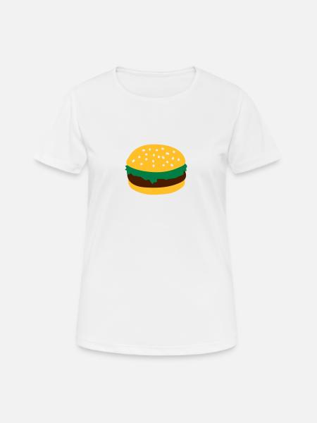 Burger - Women's Breathable T-Shirt - white