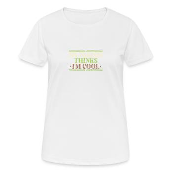 falknerei sport - Frauen T-Shirt atmungsaktiv - Weiß - Vorne - AI Model Female 172 dark (172cm)