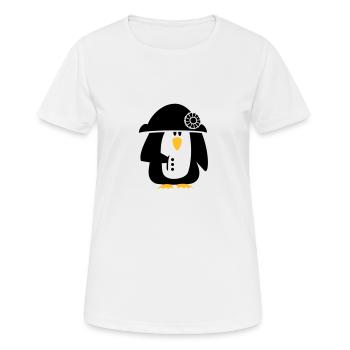 Penguin Bonaparte / Napoleon Penguin (2c) - Women's Breathable T-Shirt - white - Front - AI Model Female 172 dark (172cm)