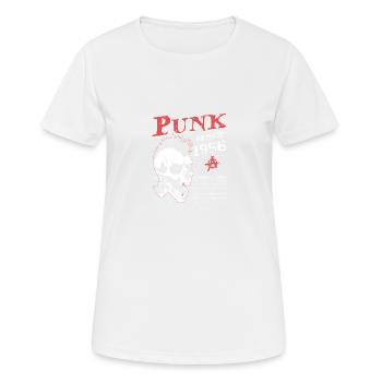 68 ans et toujours punk, Punks pas morts, punk - T-shirt respirant Femme - blanc - Devant - AI Model Female 172 dark (172cm)