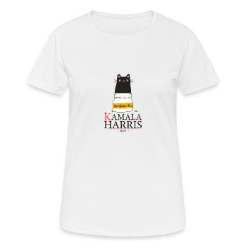 Cat Ladies for Kamala Harris 2024 - Cat Lady for - Women's Breathable T-Shirt - white - Front - AI Model Female 172 dark (172cm)