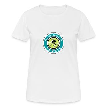 tennis - Women's Breathable T-Shirt - white - Front - AI Model Female 172 dark (172cm)