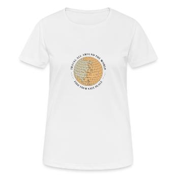 motivation - T-shirt respirant Femme - blanc - Devant - AI Model Female 172 dark (172cm)