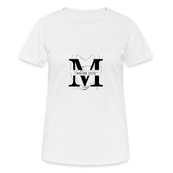 MOM 2024 Mama - Frauen T-Shirt atmungsaktiv - Weiß - Vorne - AI Model Female 172 dark (172cm)