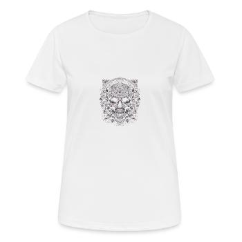 Barocker Totenkopf Majestät - Frauen T-Shirt atmungsaktiv - Weiß - Vorne - AI Model Female 172 dark (172cm)