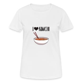 Cuisine asiatique coréenne Kimchi I cadeau - T-shirt respirant Femme - blanc - Devant - AI Model Female 172 dark (172cm)