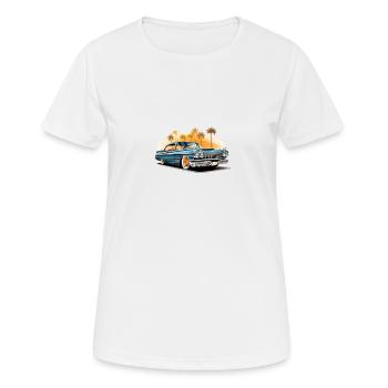 Palmiers Lowrider - T-shirt respirant Femme - blanc - Devant - AI Model Female 172 dark (172cm)