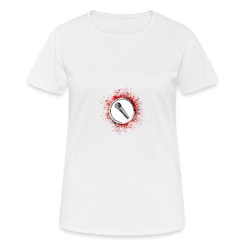 Microphone icon - Women's Breathable T-Shirt - white - Front - AI Model Female 172 dark (172cm)