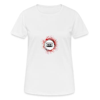 Symbole de la cassette - T-shirt respirant Femme - blanc - Devant - AI Model Female 172 dark (172cm)