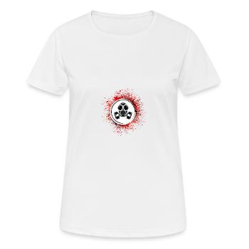 Gasmaske Symbol - Frauen T-Shirt atmungsaktiv - Weiß - Vorne - AI Model Female 172 dark (172cm)