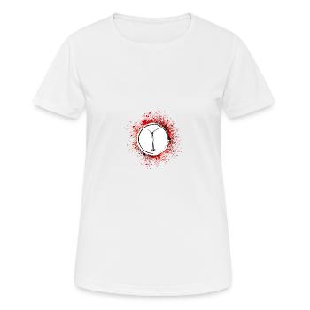 Windrad Silhouette Energie - Frauen T-Shirt atmungsaktiv - Weiß - Vorne - AI Model Female 172 dark (172cm)