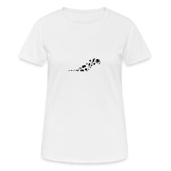 Whale print maritim - Women's Breathable T-Shirt - white - Front - AI Model Female 172 dark (172cm)