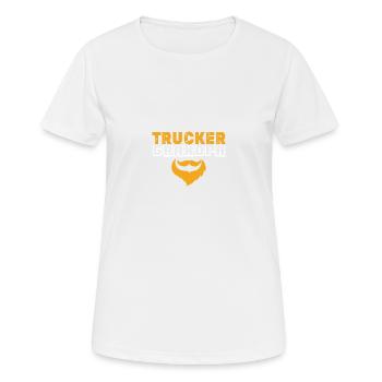 Dicton de grand-père camionneur - T-shirt respirant Femme - blanc - Devant - AI Model Female 172 dark (172cm)