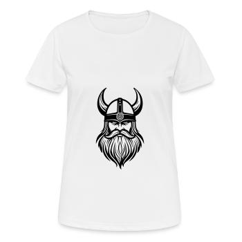 Guerrier viking - T-shirt respirant Femme - blanc - Devant - AI Model Female 172 dark (172cm)