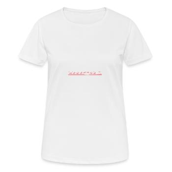 Riding horses - Women's Breathable T-Shirt - white - Front - AI Model Female 172 dark (172cm)