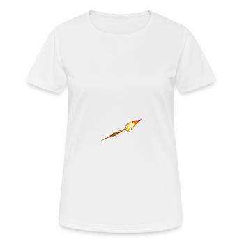 Dartpfeil rot - Frauen T-Shirt atmungsaktiv - Weiß - Vorne - AI Model Female 172 dark (172cm)