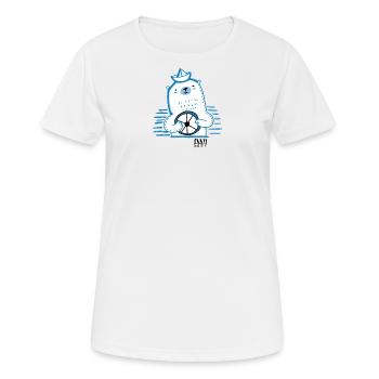 Ahoi Seebär - Frauen T-Shirt atmungsaktiv - Weiß - Vorne - AI Model Female 172 dark (172cm)