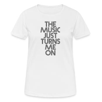 MUSIC - T-shirt respirant Femme - blanc - Devant - AI Model Female 172 dark (172cm)