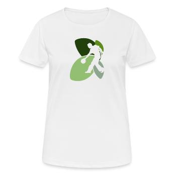 Bowling Pin - Frauen T-Shirt atmungsaktiv - Weiß - Vorne - AI Model Female 172 dark (172cm)