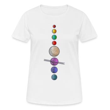 Solar System - Women's Breathable T-Shirt - white - Front - AI Model Female 172 dark (172cm)