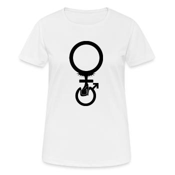 Domina Herrin Symbol - Frauen T-Shirt atmungsaktiv - Weiß - Vorne - AI Model Female 172 dark (172cm)