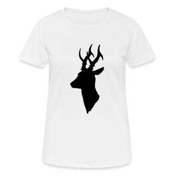 ikra - Frauen T-Shirt atmungsaktiv - Weiß - Vorne - AI Model Female 172 dark (172cm)