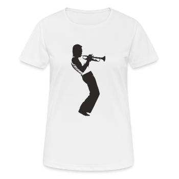 miles 2 - T-shirt respirant Femme - blanc - Devant - AI Model Female 172 dark (172cm)
