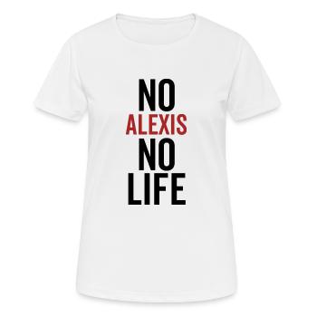 Pas d’Alexis Pas de vie - T-shirt respirant Femme - blanc - Devant - AI Model Female 172 dark (172cm)