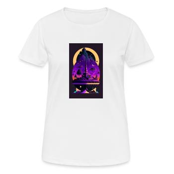 ORIGINALE KUNST - Frauen T-Shirt atmungsaktiv - Weiß - Vorne - AI Model Female 172 dark (172cm)