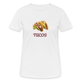 Tacos - T-shirt respirant Femme - blanc - Devant - AI Model Female 172 dark (172cm)