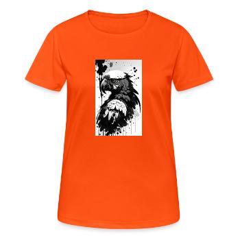 Colorful parrot splendor - Women's Breathable T-Shirt - neon orange - Front - AI Model Female 172 dark (172cm)