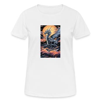 Moonlight Soaring:Otherworldly Beast - Women's Breathable T-Shirt - white - Front - AI Model Female 172 dark (172cm)