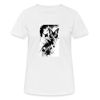Adorable Butterfly - Women's Breathable T-Shirt - white - Front - AI Model Female 172 dark (172cm)