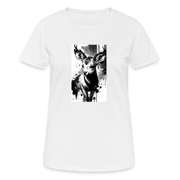 Adorable Deer - Women's Breathable T-Shirt - white - Front - AI Model Female 172 dark (172cm)
