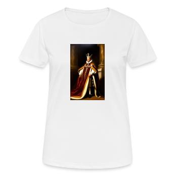 Barack Obama en monarque baroque - T-shirt respirant Femme - blanc - Devant - AI Model Female 172 dark (172cm)