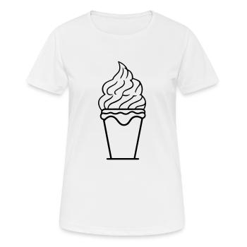Ice Sundae - Women's Breathable T-Shirt - white - Front - AI Model Female 172 dark (172cm)