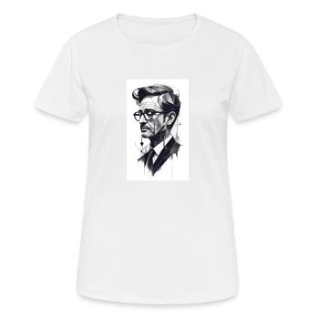 Abstrakter Profi - Frauen T-Shirt atmungsaktiv - Weiß - Vorne - AI Model Female 172 dark (172cm)