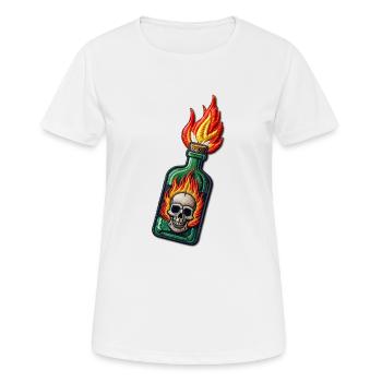 Skull Blaze - Women's Breathable T-Shirt - white - Front - AI Model Female 172 dark (172cm)