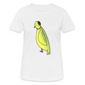Mamma Vogel - Frauen T-Shirt atmungsaktiv - Weiß - Vorne - AI Model Female 172 dark (172cm)