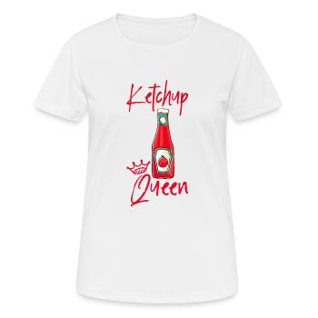 Ketchup Queen 3 - Women's Breathable T-Shirt - white - Front - AI Model Female 172 dark (172cm)