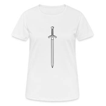 fencing fights floret sword parry samurai27 - Women's Breathable T-Shirt - white - Front - AI Model Female 172 dark (172cm)